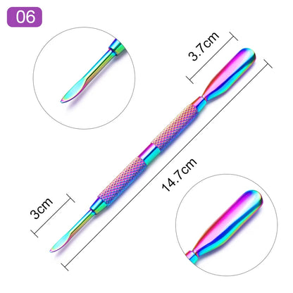 Perfect Nails: Double-Ended Stainless Steel Cuticle Pusher – Limited Stock! - ONE TO FIVE