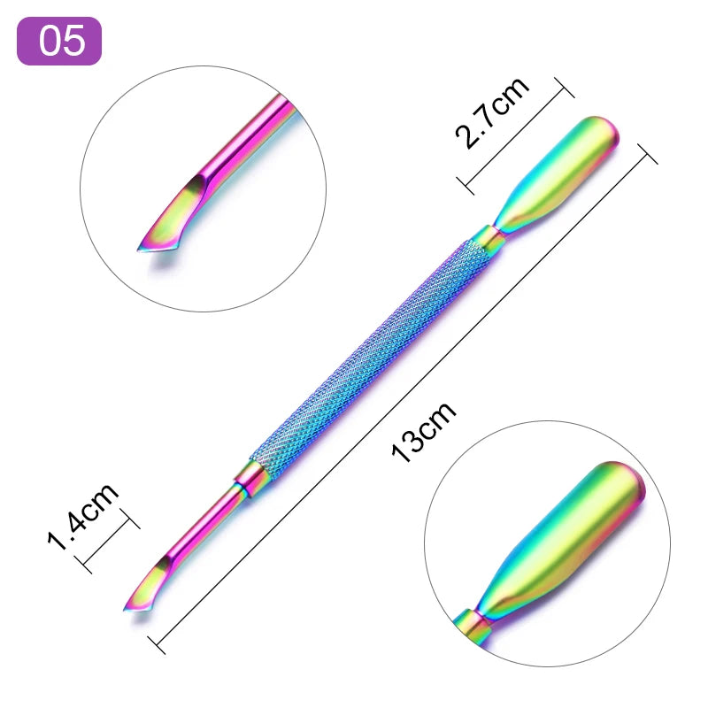 Perfect Nails: Double-Ended Stainless Steel Cuticle Pusher – Limited Stock! - ONE TO FIVE