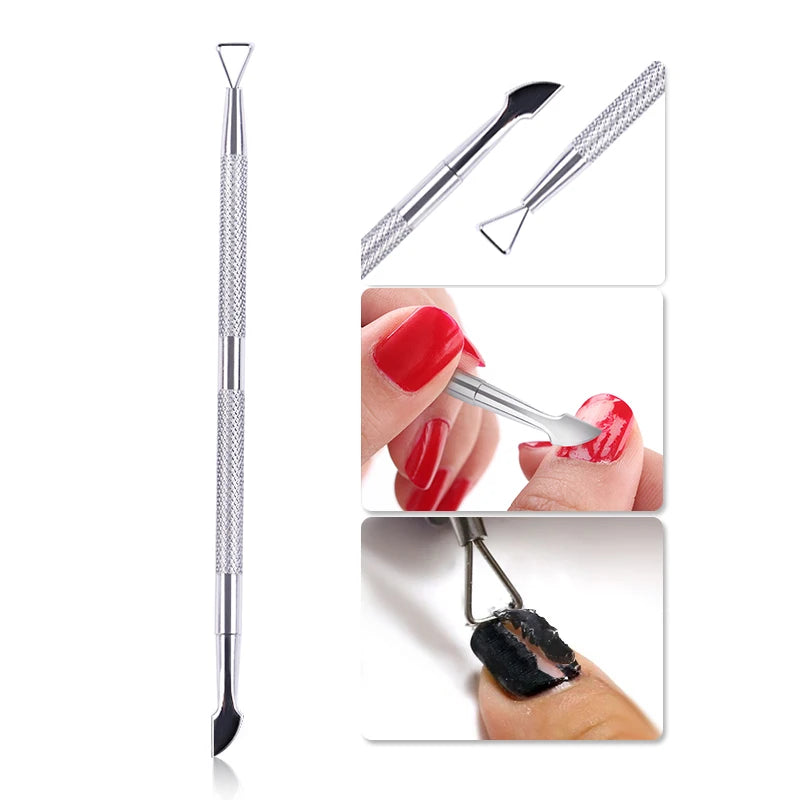 Perfect Nails: Double-Ended Stainless Steel Cuticle Pusher – Limited Stock! - ONE TO FIVE