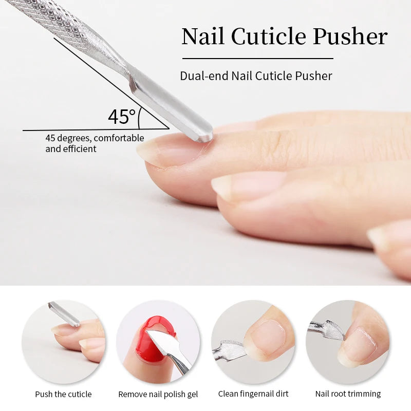 Perfect Nails: Double-Ended Stainless Steel Cuticle Pusher – Limited Stock! - ONE TO FIVE