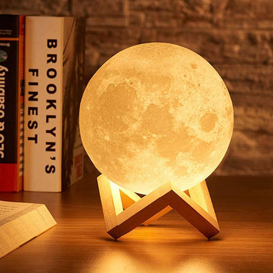 Magical Glow: LED Moon Night Light for Kids' Room & Bedroom Décor - ONE TO FIVE