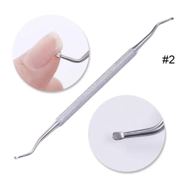 Perfect Nails: Double-Ended Stainless Steel Cuticle Pusher – Limited Stock! - ONE TO FIVE