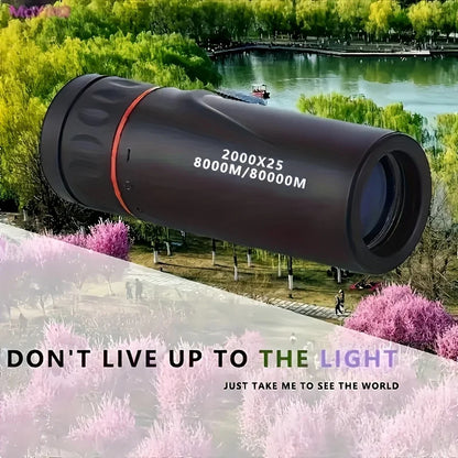 Get Clear Views Anywhere with the 2000X25 HD Monocular Telescope – Compact & Portable for Every Adventure! - ONE TO FIVE