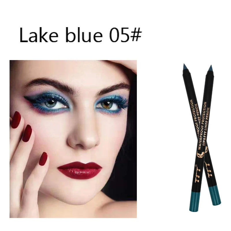 Bold & Vibrant Eyes: Waterproof Long-Lasting Eyeliner Pen – Blue, Black, and White Colors - ONE TO FIVE