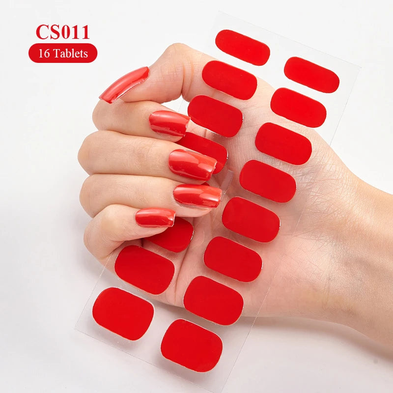 Effortless Elegance: Long-Lasting Wine Red Nail Stickers – Limited Stock! - ONE TO FIVE