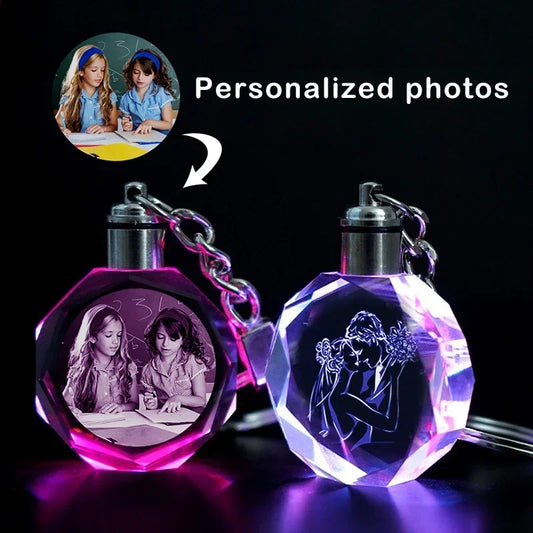 Shine Bright: Personalized LED Keychain with Photo Customization – Limited Stock! - ONE TO FIVE