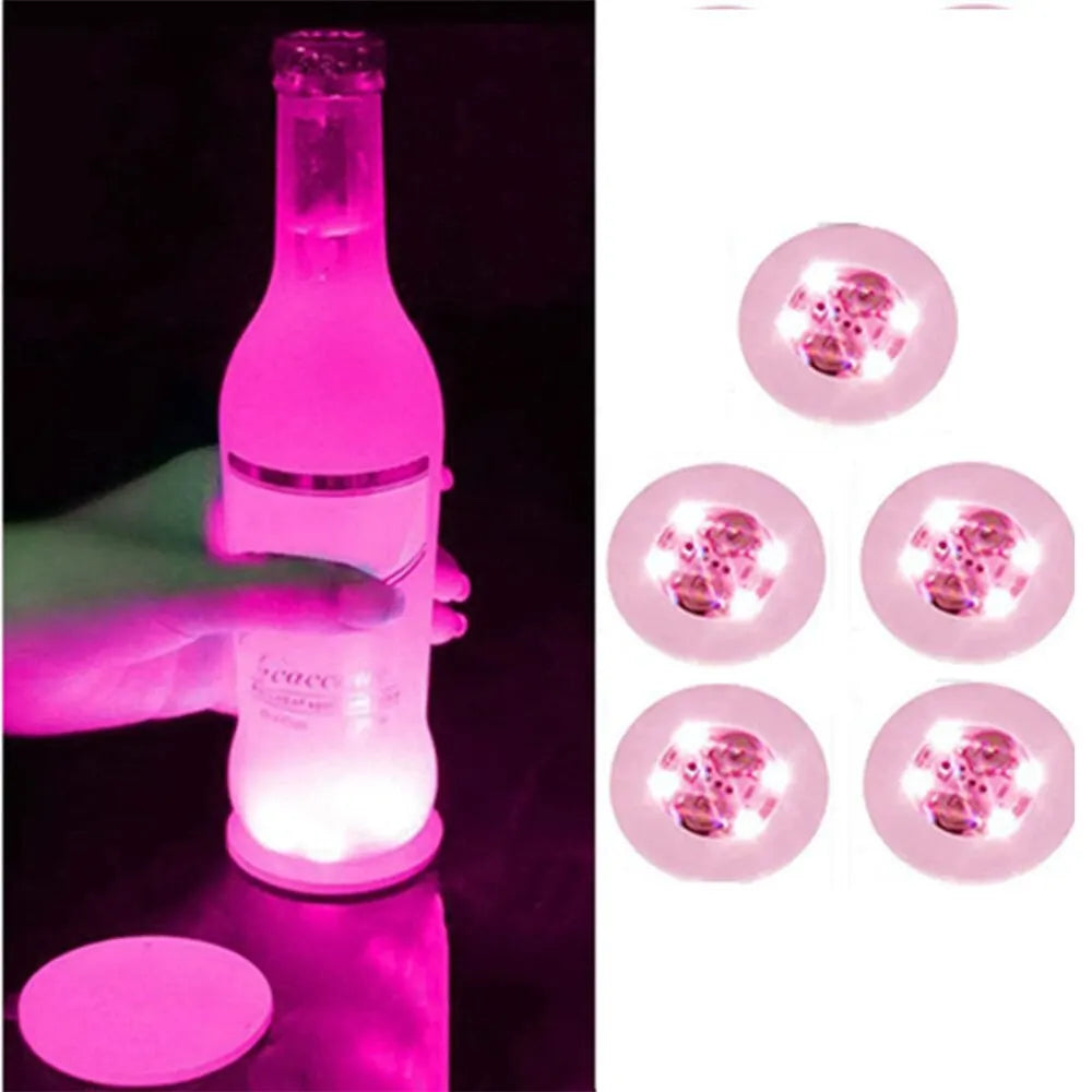 Add a Sparkle: LED Light-Up Coasters for Parties, Weddings & Home Décor - ONE TO FIVE