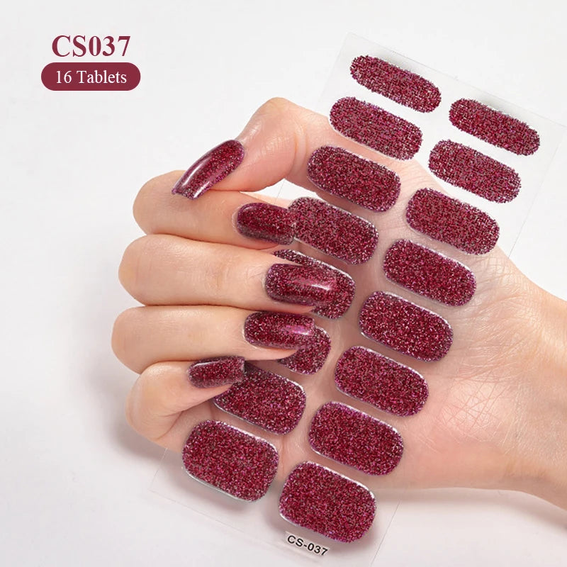 Effortless Elegance: Long-Lasting Wine Red Nail Stickers – Limited Stock! - ONE TO FIVE