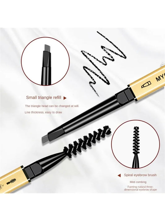 Perfect Brows: Dark Coffee Eyebrow Pencil with Brush – Limited Stock! - ONE TO FIVE