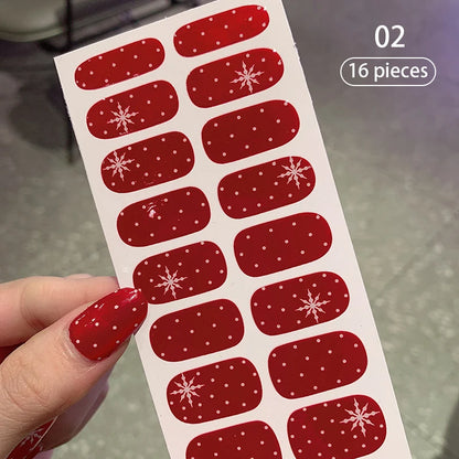 Effortless Elegance: Long-Lasting Wine Red Nail Stickers – Limited Stock! - ONE TO FIVE