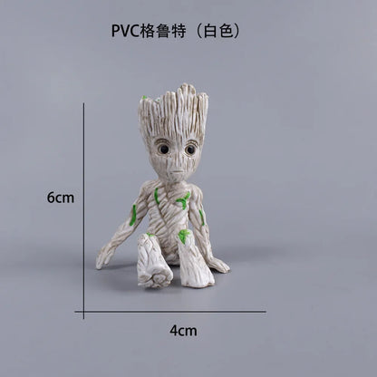 Adorable Charm: Kawaii Groot Figure for Home & Office Display - ONE TO FIVE