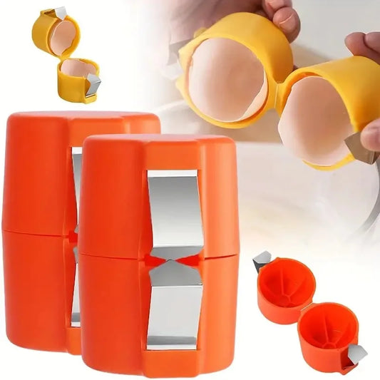 Effortless Cooking: Portable Eggshell Opener – Stainless Steel Separator Tool - ONE TO FIVE