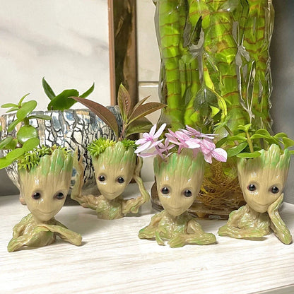 Adorable Charm: Kawaii Groot Figure for Home & Office Display - ONE TO FIVE