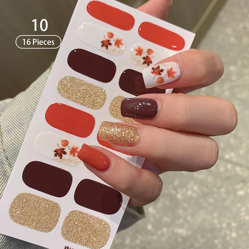 Effortless Elegance: Long-Lasting Wine Red Nail Stickers – Limited Stock! - ONE TO FIVE