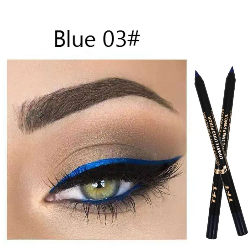 Bold & Vibrant Eyes: Waterproof Long-Lasting Eyeliner Pen – Blue, Black, and White Colors - ONE TO FIVE