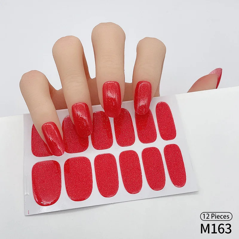 Effortless Elegance: Long-Lasting Wine Red Nail Stickers – Limited Stock! - ONE TO FIVE