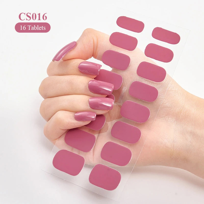 Effortless Elegance: Long-Lasting Wine Red Nail Stickers – Limited Stock! - ONE TO FIVE