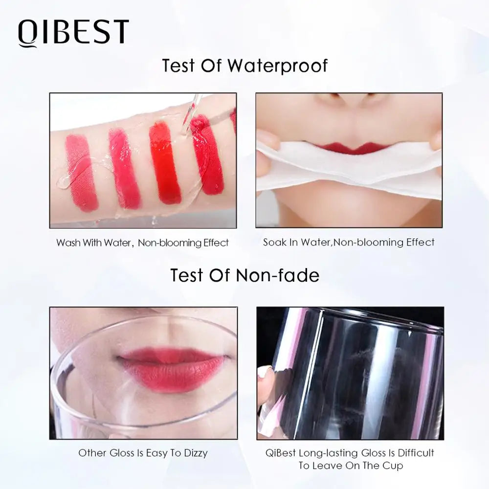 Bold & Beautiful: QIBEST 34-Color Matte Waterproof Lipstick Collection - ONE TO FIVE